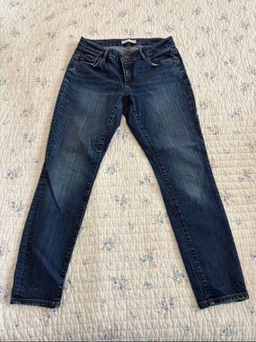 Loft Dark Blue Women's Skinny Crop Jeans size 4 petite